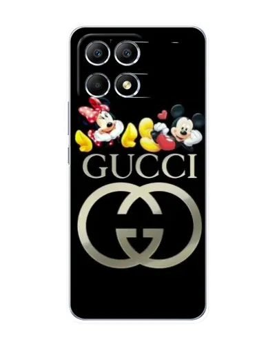 Чехол для Xiaomi POCO F6 с картинкой «Gucci — герои Disney»