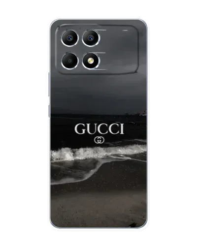 Чехол для Xiaomi POCO F6 с картинкой «Gucci — морской прибой»