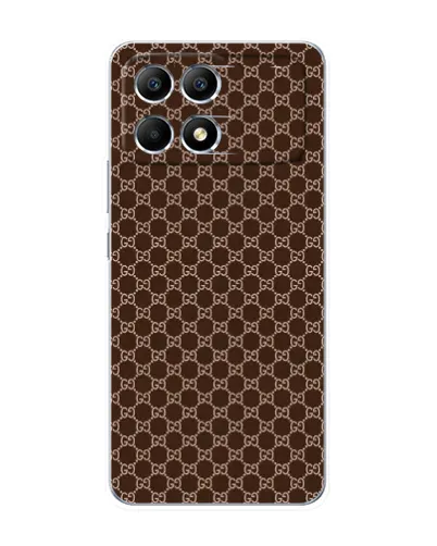 Чохол для Xiaomi POCO F6 з картинкою «Gucci — шоколадна сітка» Чохол для Xiaomi POCO F6 з картинкою «Gucci — шоколадна сітка»