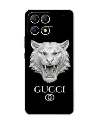 Чохол для Xiaomi POCO F6 з картинкою «Gucci — срібний лев» Чохол для Xiaomi POCO F6 з картинкою «Gucci — срібний лев»
