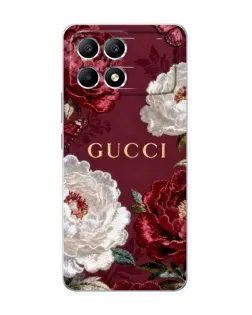 Чохол для Xiaomi POCO F6 з картинкою «Gucci — бордові троянди» Чохол для Xiaomi POCO F6 з картинкою «Gucci — бордові троянди»