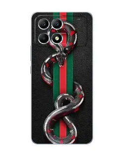 Чохол для Xiaomi POCO F6 з картинкою «Gucci — змія на смузі» Чохол для Xiaomi POCO F6 з картинкою «Gucci — змія на смузі»