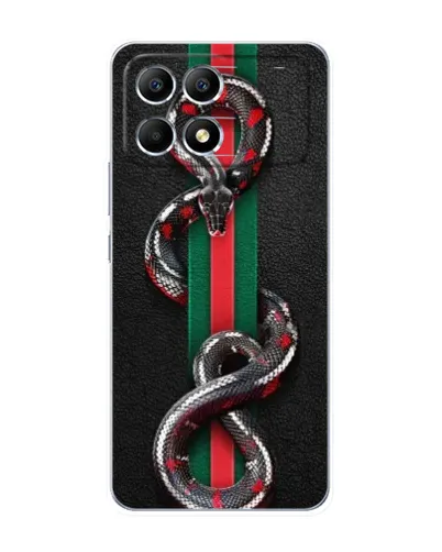 Чохол для Xiaomi POCO F6 з картинкою «Gucci — змія на смузі» Чохол для Xiaomi POCO F6 з картинкою «Gucci — змія на смузі»