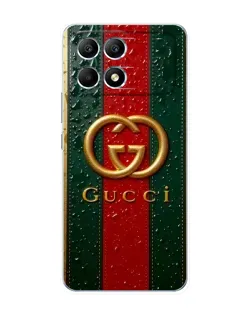 Чохол для Xiaomi POCO F6 з картинкою «Gucci — фірмова смуга та золото» Чохол для Xiaomi POCO F6 з картинкою «Gucci — фірмова смуга та золото»