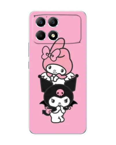 Чехол для Xiaomi POCO F6 с картинкой «My Melody и Kuromi»