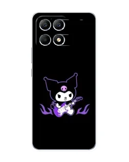 Чехол для Xiaomi POCO F6 с картинкой «Электрическая Kuromi»