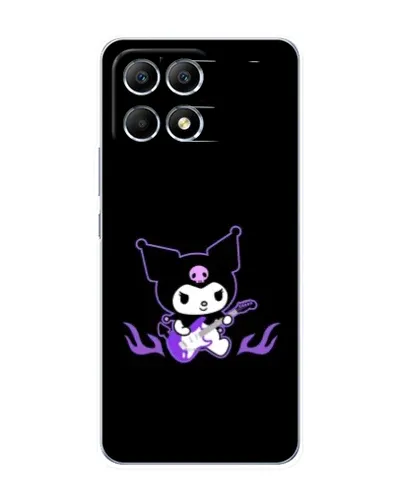 Чехол для Xiaomi POCO F6 с картинкой «Электрическая Kuromi»