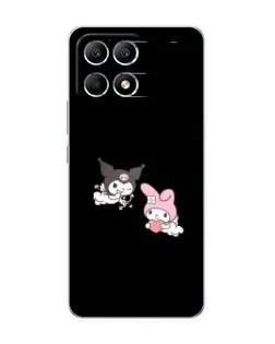 Чехол для Xiaomi POCO F6 с картинкой «My Melody и Kuromi»