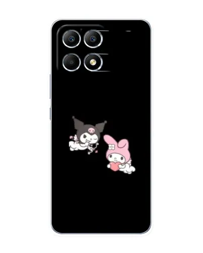 Чехол для Xiaomi POCO F6 с картинкой «My Melody и Kuromi»
