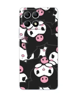 Чехол для Xiaomi POCO F6 с картинкой «Паттерн голов Куроми»