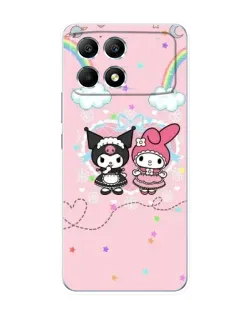 Чехол для Xiaomi POCO F6 с картинкой «My Melody и Kuromi»