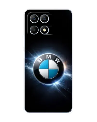 Чехол для Xiaomi POCO F6 с картинкой «BMW — неоновое сияние»