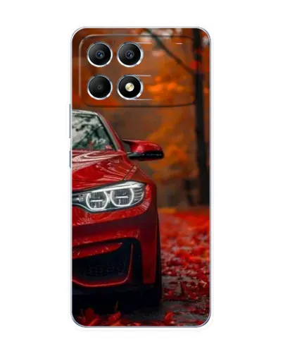 Чехол для Xiaomi POCO F6 с картинкой «Осенняя BMW M4»