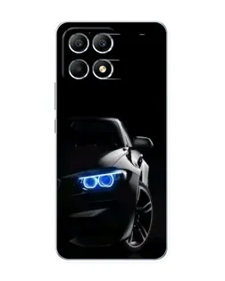 Чехол для Xiaomi POCO F6 с картинкой «BMW — ночной взгляд» Чехол для Xiaomi POCO F6 с картинкой «BMW — ночной взгляд»