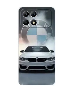 Чехол для Xiaomi POCO F6 с картинкой «BMW в белом дыму» Чехол для Xiaomi POCO F6 с картинкой «BMW в белом дыму»