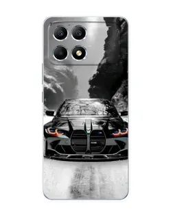 Чехол для Xiaomi POCO F6 с картинкой «BMW — акварельный дрифт» Чехол для Xiaomi POCO F6 с картинкой «BMW — акварельный дрифт»