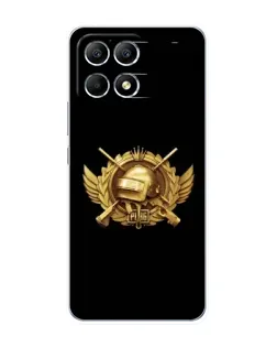 Чохол для Xiaomi POCO F6 з картинкою «PUBG — помаранчевий градієнт»