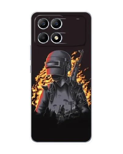 Чохол для Xiaomi POCO F6 з картинкою «PUBG — вогняний силует» Чохол для Xiaomi POCO F6 з картинкою «PUBG — вогняний силует»