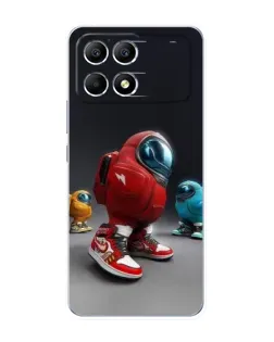 Чехол для Xiaomi POCO F6 с картинкой «Among Us — 3D стиль»