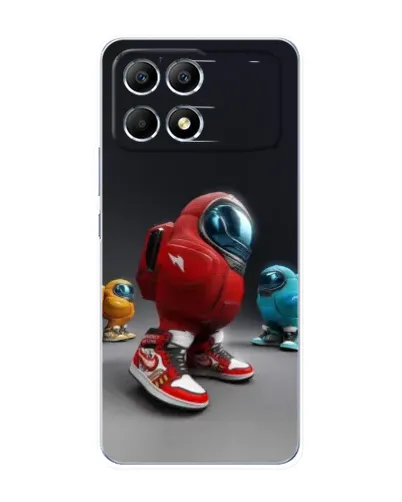 Чехол для Xiaomi POCO F6 с картинкой «Among Us — 3D стиль» Чехол для Xiaomi POCO F6 с картинкой «Among Us — 3D стиль»