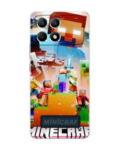 Чехол для Xiaomi POCO F6 с картинкой «Minecraft герои игры» Чехол для Xiaomi POCO F6 с картинкой «Minecraft герои игры»