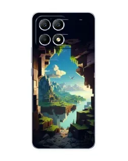 Чехол для Xiaomi POCO F6 с картинкой «Вид из пещеры»