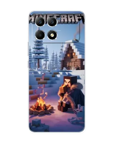 Чехол для Xiaomi POCO F6 с картинкой «Зимний Minecraft» Чехол для Xiaomi POCO F6 с картинкой «Зимний Minecraft»