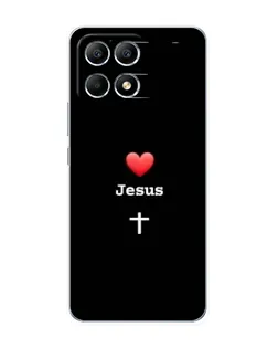 Чехол для Xiaomi POCO F6 с картинкой «Сердце - Jesus» Чехол для Xiaomi POCO F6 с картинкой «Сердце - Jesus»