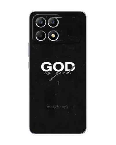 Чехол для Xiaomi POCO F6 с картинкой «GOD — Бог над всем» Чехол для Xiaomi POCO F6 с картинкой «GOD — Бог над всем»