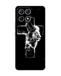 Чехол для Xiaomi POCO F6 с картинкой «Сияющий крест Jesus»