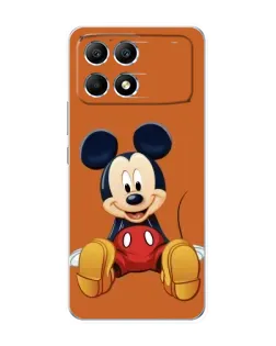 Чехол для Xiaomi POCO F6 с картинкой «Микки отдыхает»