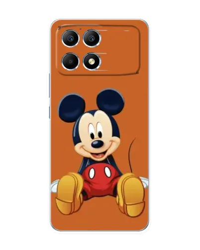 Чехол для Xiaomi POCO F6 с картинкой «Микки отдыхает»