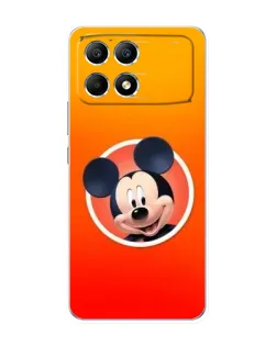 Чехол для Xiaomi POCO F6 с картинкой «Mickey в круге»