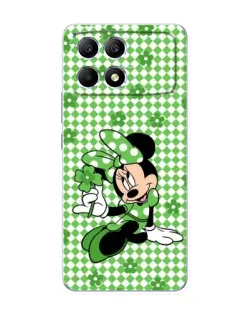 Чехол для Xiaomi POCO F6 с картинкой «Mickey в клетку»