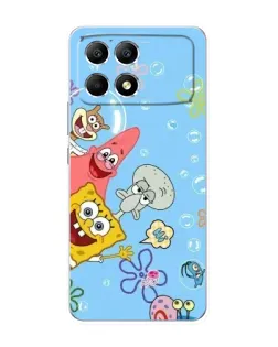 Чехол для Xiaomi POCO F6 с картинкой «Веселые пузырьки»