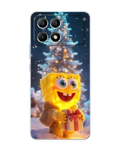 Чехол для Xiaomi POCO F6 с картинкой «Рождественский Спанч Боб» Чехол для Xiaomi POCO F6 с картинкой «Рождественский Спанч Боб»