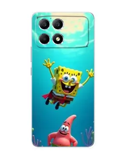 Чехол для Xiaomi POCO F6 с картинкой «Спанч Боб под водой» Чехол для Xiaomi POCO F6 с картинкой «Спанч Боб под водой»