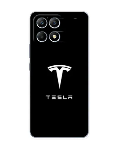 Чохол для Xiaomi POCO F6 з картинкою «Tesla White Logo» Чохол для Xiaomi POCO F6 з картинкою «Tesla White Logo»