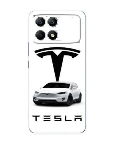 Чохол для Xiaomi POCO F6 з картинкою «Tesla White Style» Чохол для Xiaomi POCO F6 з картинкою «Tesla White Style»