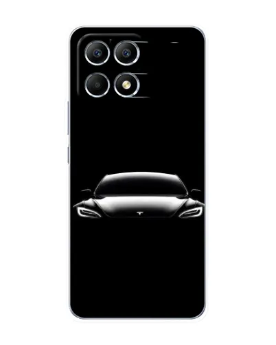 Чохол для Xiaomi POCO F6 з картинкою «Фари Tesla Night» Чохол для Xiaomi POCO F6 з картинкою «Фари Tesla Night»
