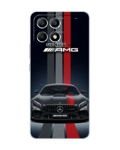 Чехол для Xiaomi POCO F6 с картинкой «Mercedes — белый карбон» Чехол для Xiaomi POCO F6 с картинкой «Mercedes — белый карбон»