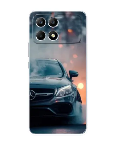 Чехол для Xiaomi POCO F6 с картинкой «Mercedes — ночной город» Чехол для Xiaomi POCO F6 с картинкой «Mercedes — ночной город»
