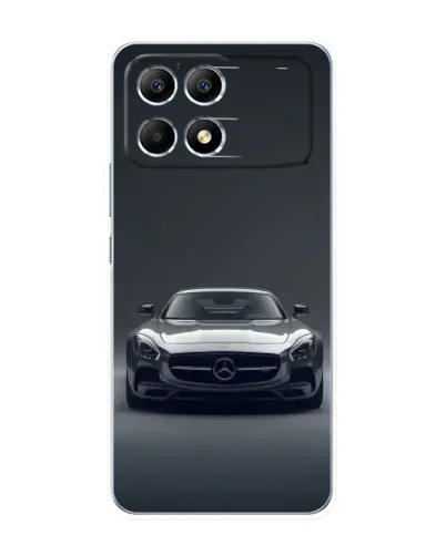 Чехол для Xiaomi POCO F6 с картинкой «Mercedes на черном» Чехол для Xiaomi POCO F6 с картинкой «Mercedes на черном»