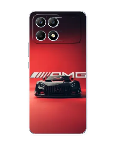 Чехол для Xiaomi POCO F6 с картинкой «Mercedes AMG — красная линия» Чехол для Xiaomi POCO F6 с картинкой «Mercedes AMG — красная линия»