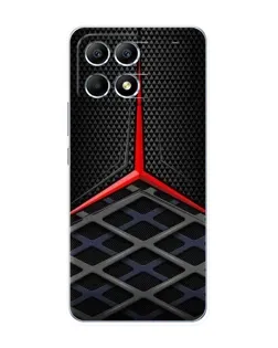 Чехол для Xiaomi POCO F6 с картинкой «Mercedes Carbon Grid»