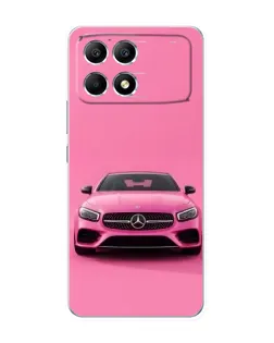 Чехол для Xiaomi POCO F6 с картинкой «Розовый Mercedes AMG» Чехол для Xiaomi POCO F6 с картинкой «Розовый Mercedes AMG»