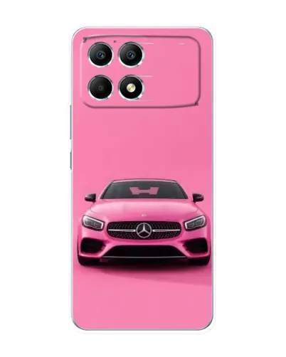 Чехол для Xiaomi POCO F6 с картинкой «Розовый Mercedes AMG» Чехол для Xiaomi POCO F6 с картинкой «Розовый Mercedes AMG»