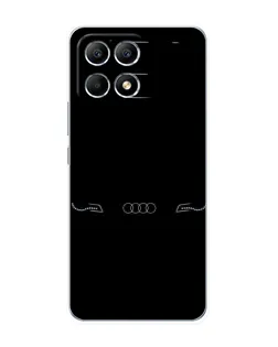 Чехол для Xiaomi POCO F6 с картинкой «Audi — световой подпись»