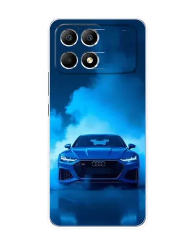 Чехол для Xiaomi POCO F6 с картинкой «Audi — голубая энергия» Чехол для Xiaomi POCO F6 с картинкой «Audi — голубая энергия»