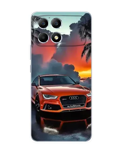Чехол для Xiaomi POCO F6 с картинкой «Audi — закат» Чехол для Xiaomi POCO F6 с картинкой «Audi — закат»